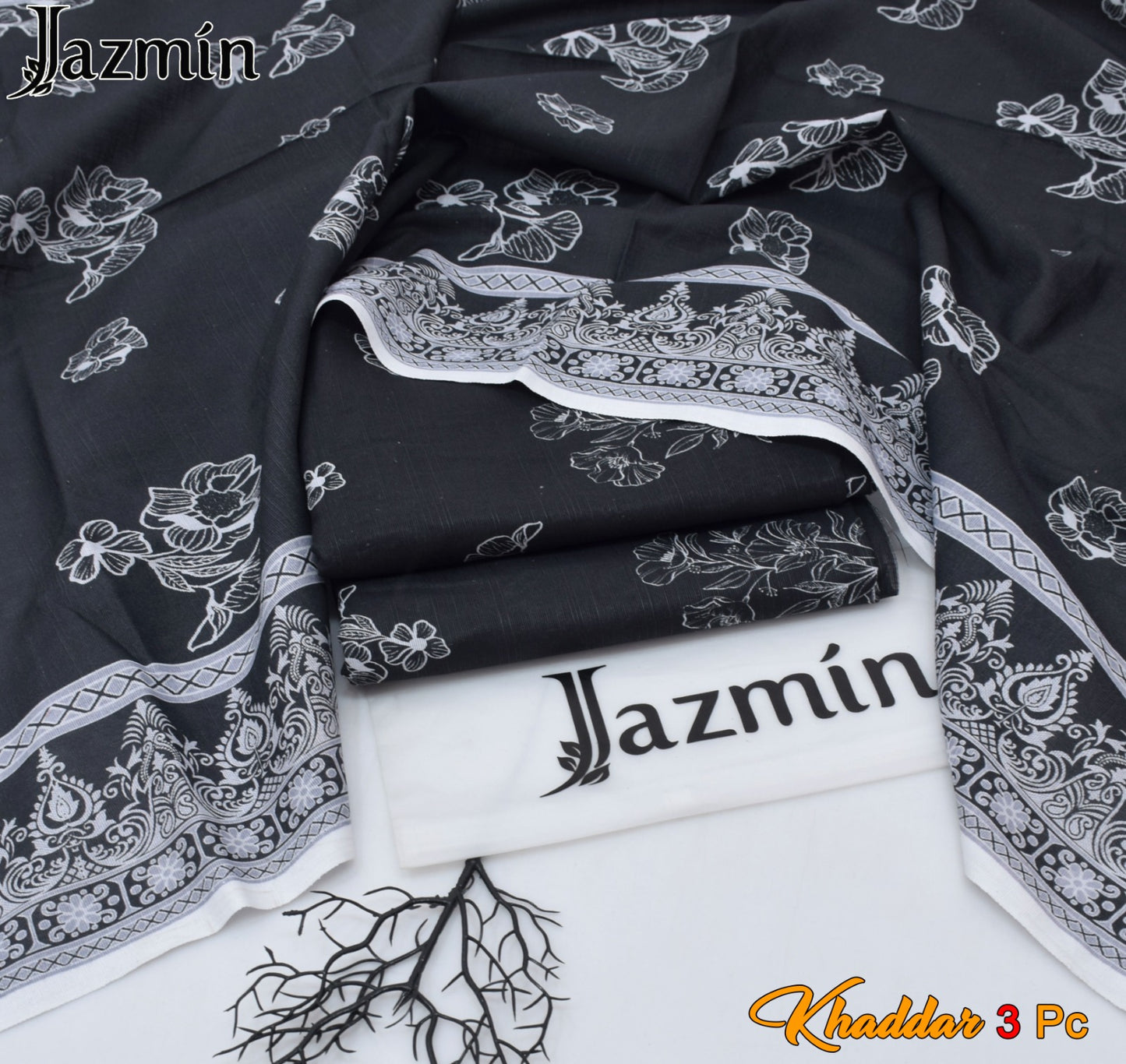JAZMIN Winter Khaddar 3 PC Digital Printed Collection 2026 – Signature Hit Codes