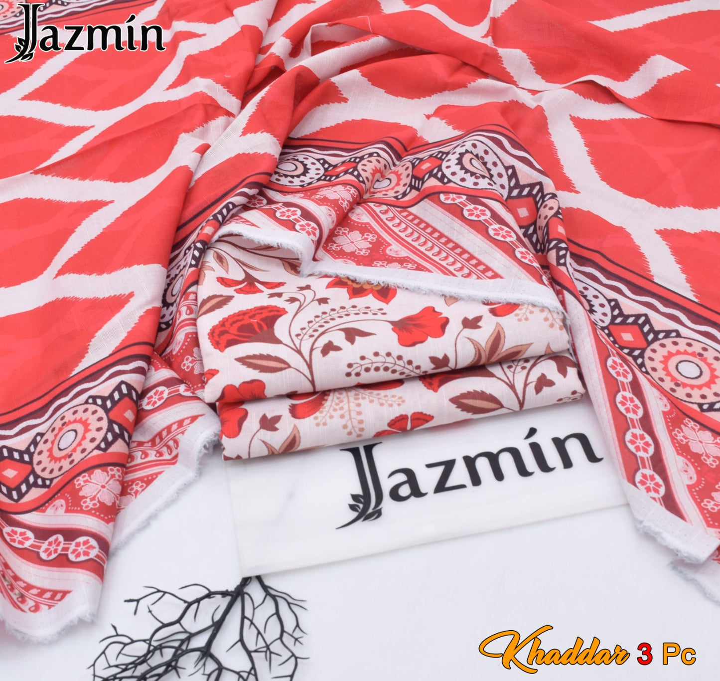 JAZMIN Winter Khaddar 3 PC Digital Printed Collection 2026 – Signature Hit Codes