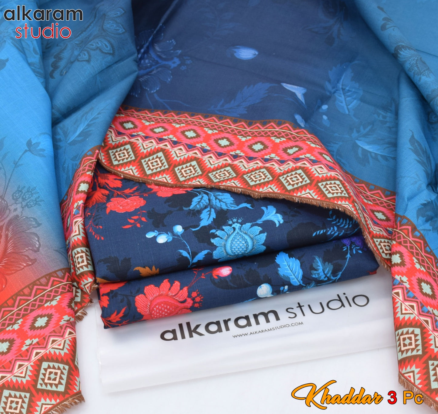 ALKARAM STUDIO Winter Khaddar 3 PC Digital Printed Collection 2026