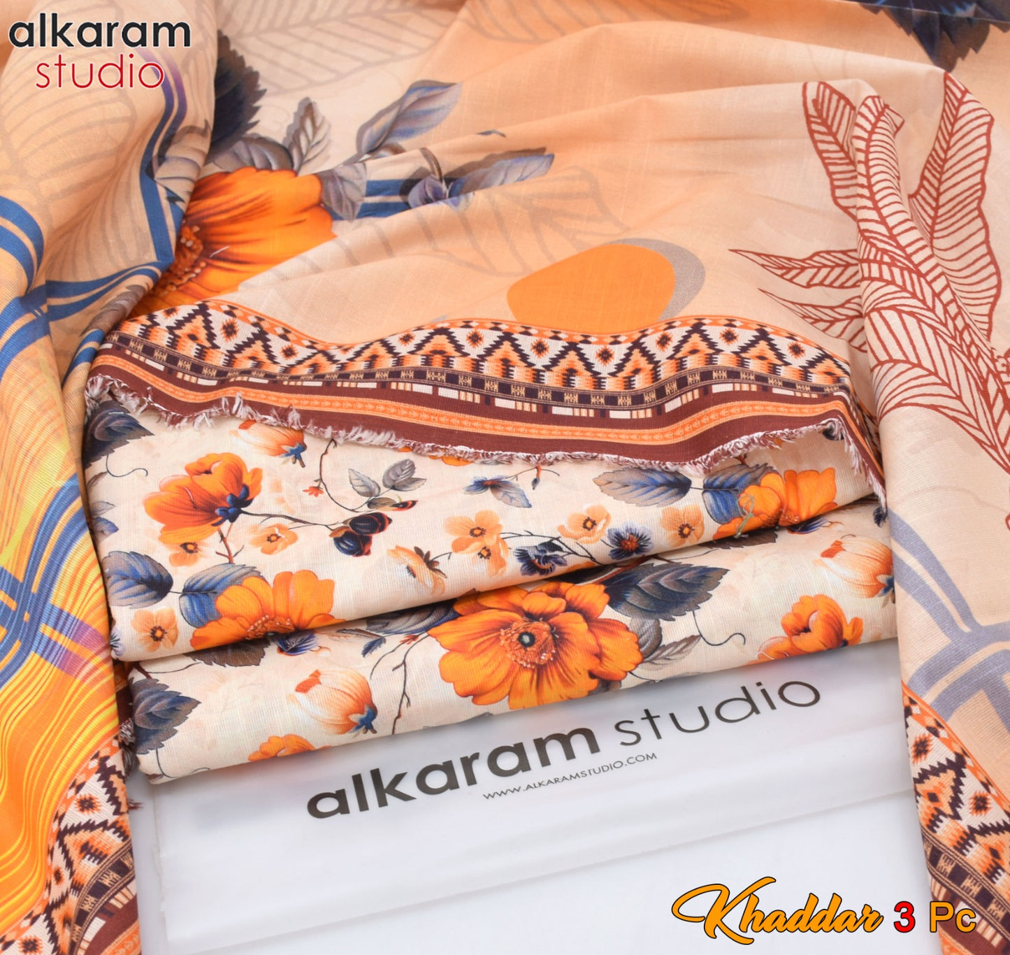 ALKARAM STUDIO Winter Khaddar 3 PC Digital Printed Collection 2026