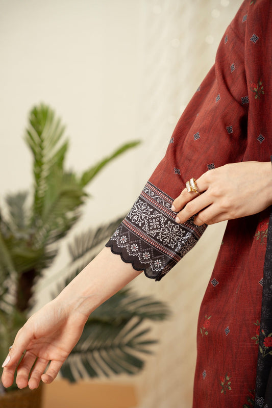 UNSTITCHED PRINTED SUIT