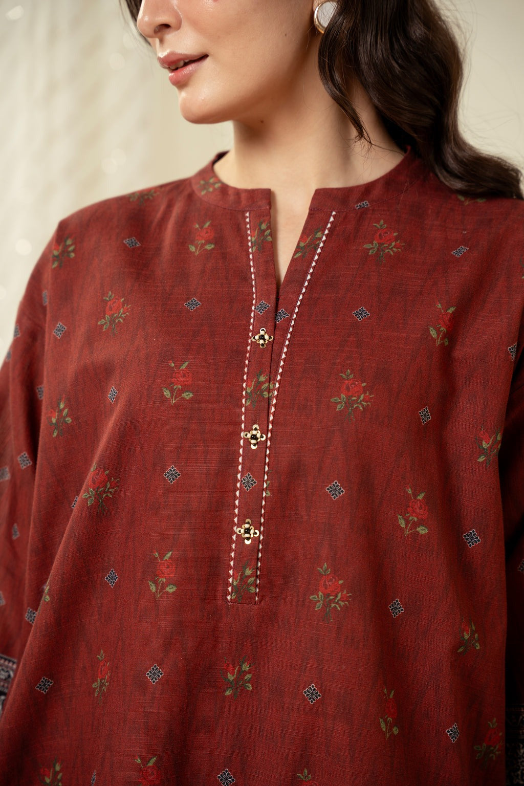 UNSTITCHED PRINTED SUIT