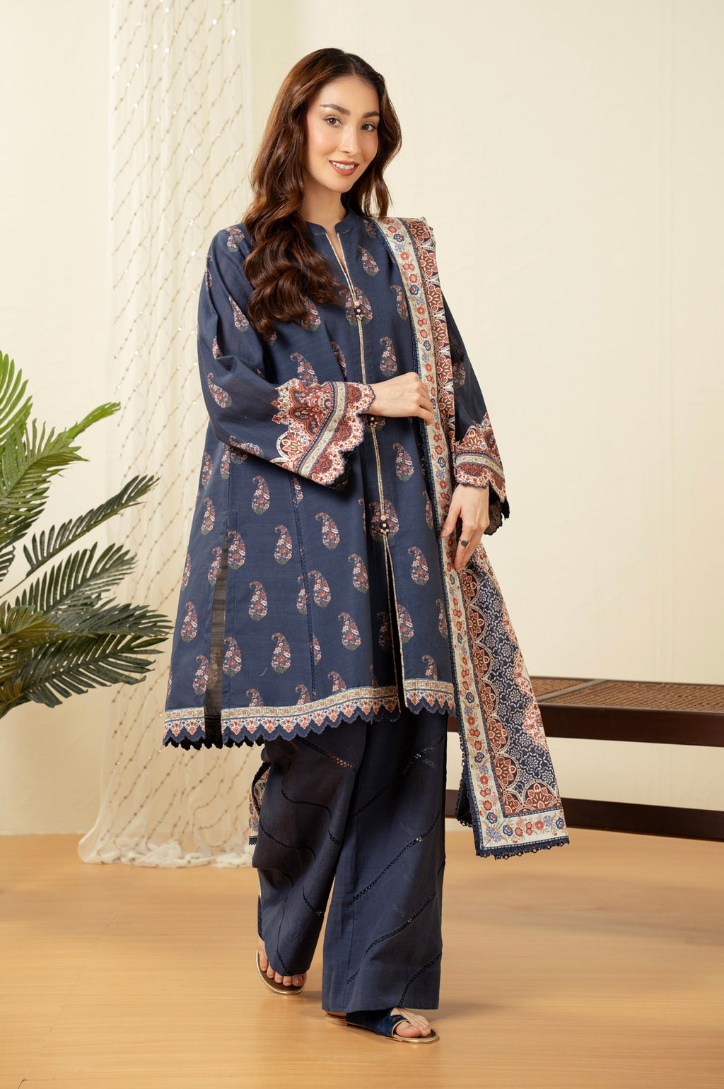 UNSTITCHED PRINTED SUIT