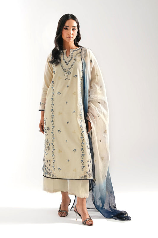 UNSTITCHED EMBROIDERED SUIT