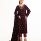 STITCHED EMBROIDERED VELVET SHIRT DUPATTA