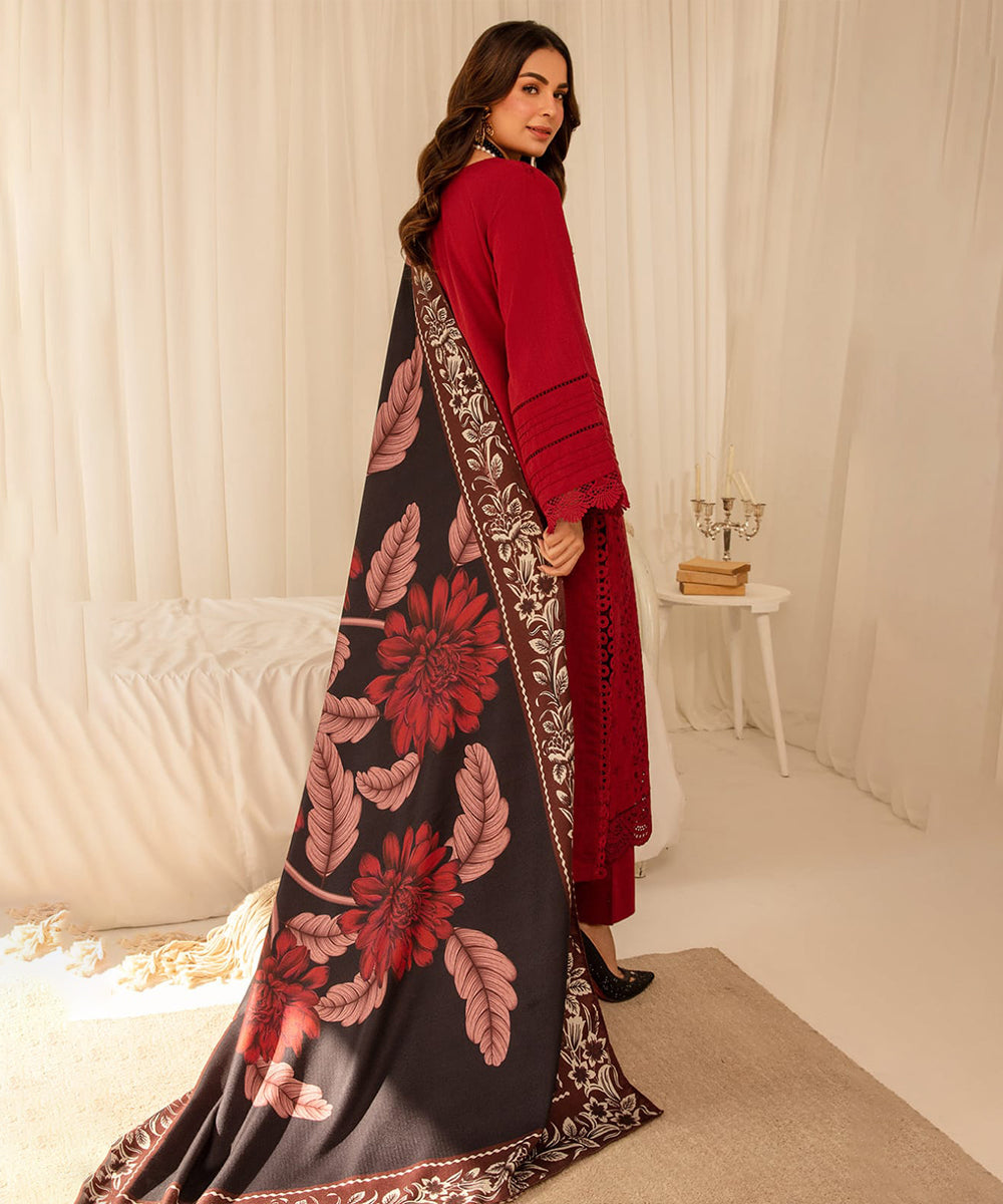 DeCLARE Premium Dhanak – 3 PC Heavy Boring Embroidered Unstitched Winter Suit