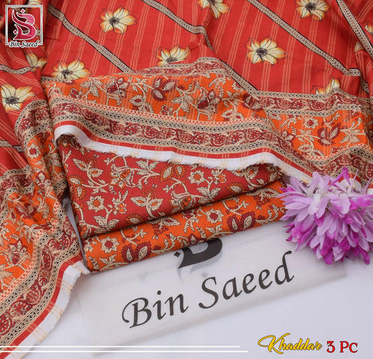Winter Khaddar 3 PC Digital Printed Collection 2026 – Designer Hit Codes