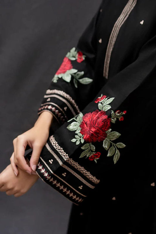 URGE Premium Air-Jet Dhanak – 3 PC Heavy Embroidered Unstitched Winter Suit