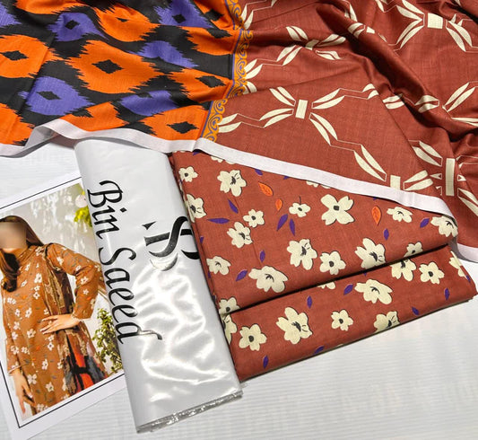 Winter Khaddar 3 PC Digital Printed Collection 2026 – Designer Hit Codes