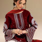 JAZMIN Premium Dhanak – 3 PC Heavy Embroidered Unstitched Winter Suit with Digital Wool Shawl