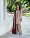 BAROQUE Premium Air-Jet Dhanak – 3 PC Heavy Embroidered Unstitched Winter Suit