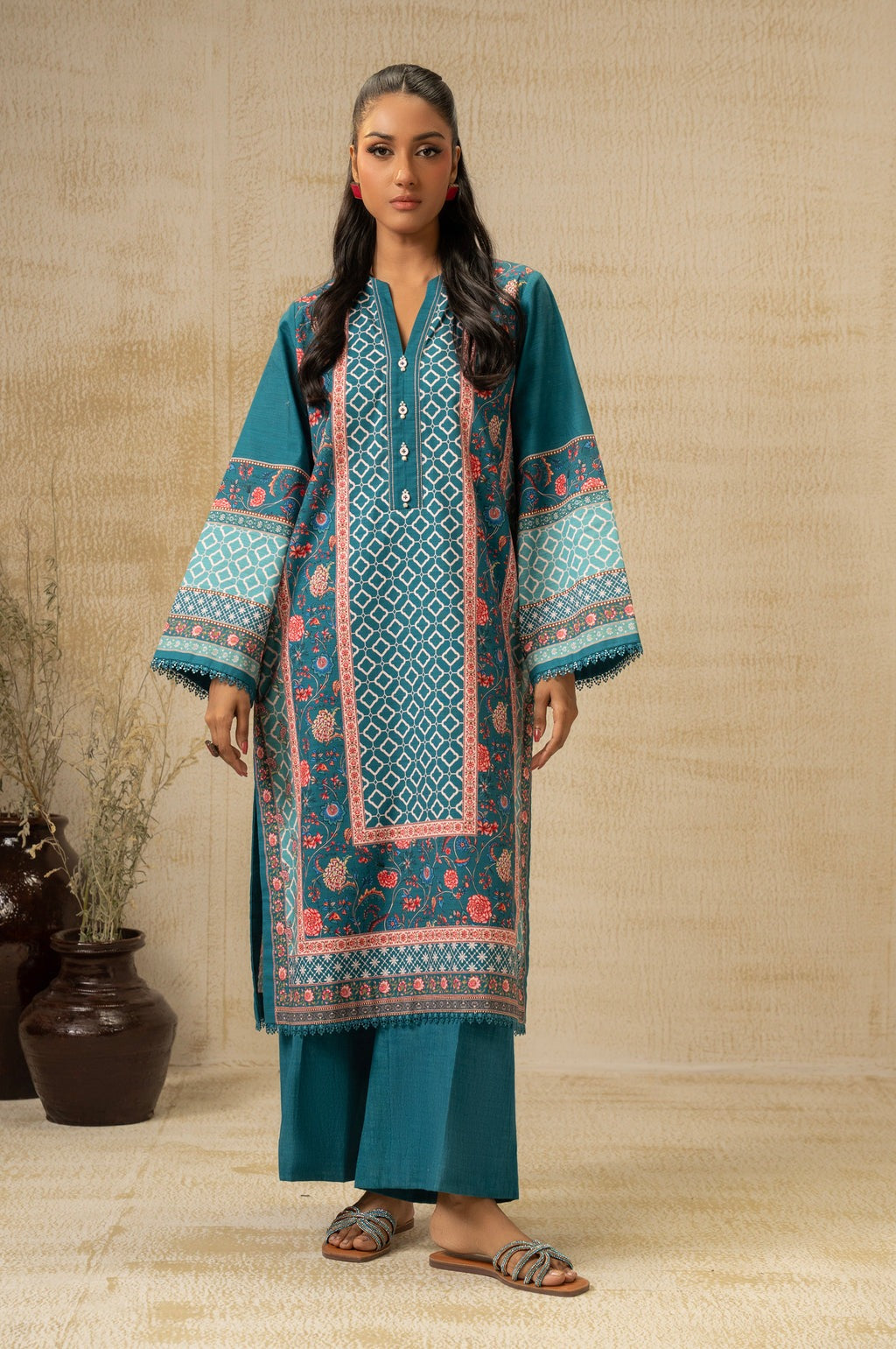 UNSTITCHED PRINTED SUIT