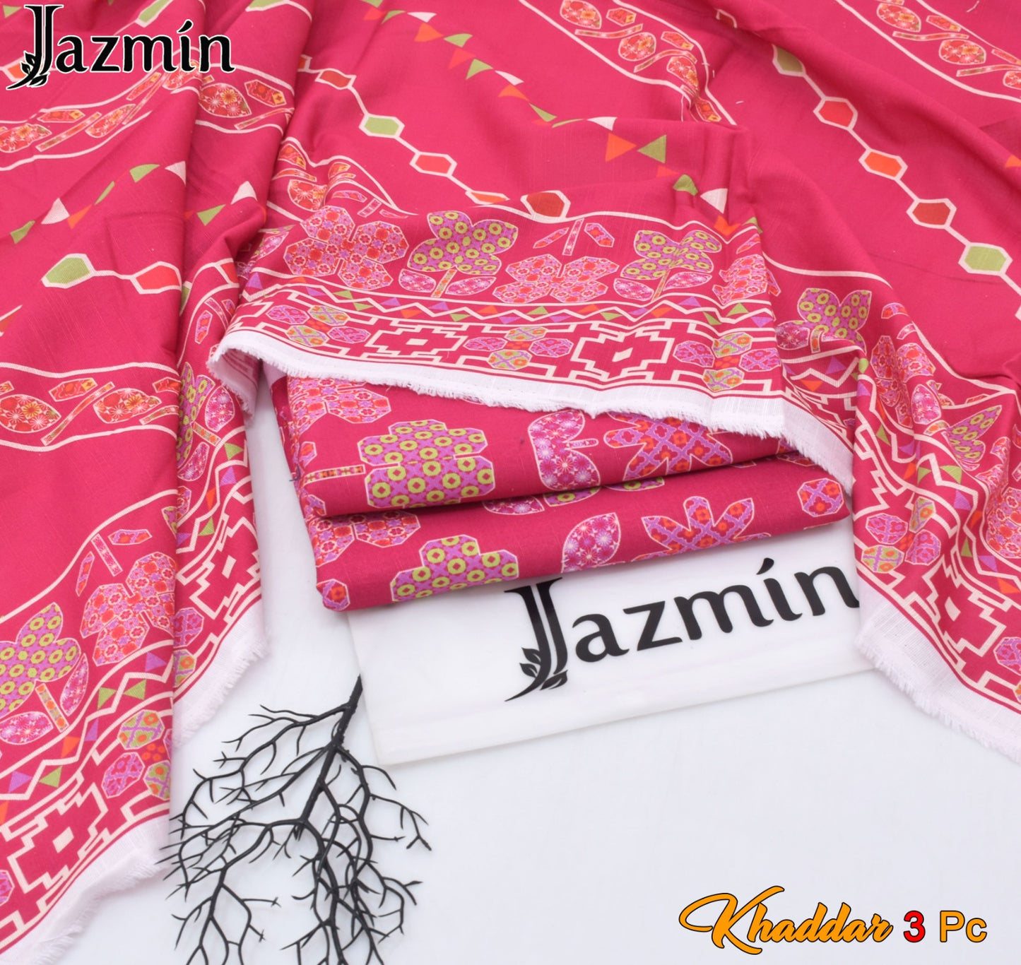 JAZMIN Winter Khaddar 3 PC Digital Printed Collection 2026 – Signature Hit Codes