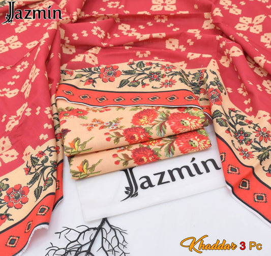 JAZMIN Winter Khaddar 3 PC Digital Printed Collection 2026 – Signature Hit Codes