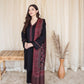 AISLING Premium Dhanak – 3 PC Embroidered Patch Unstitched Winter Suit