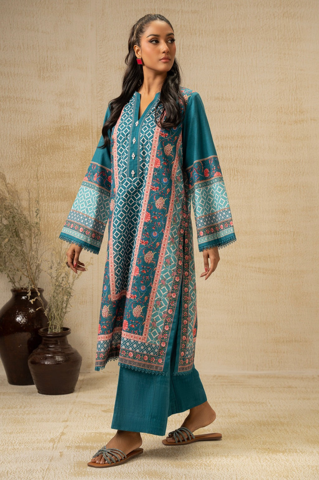 UNSTITCHED PRINTED SUIT