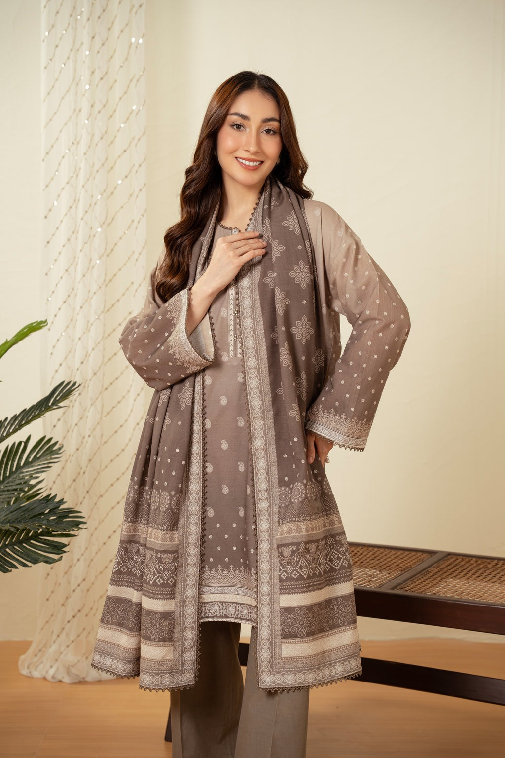 UNSTITCHED PRINTED SUIT