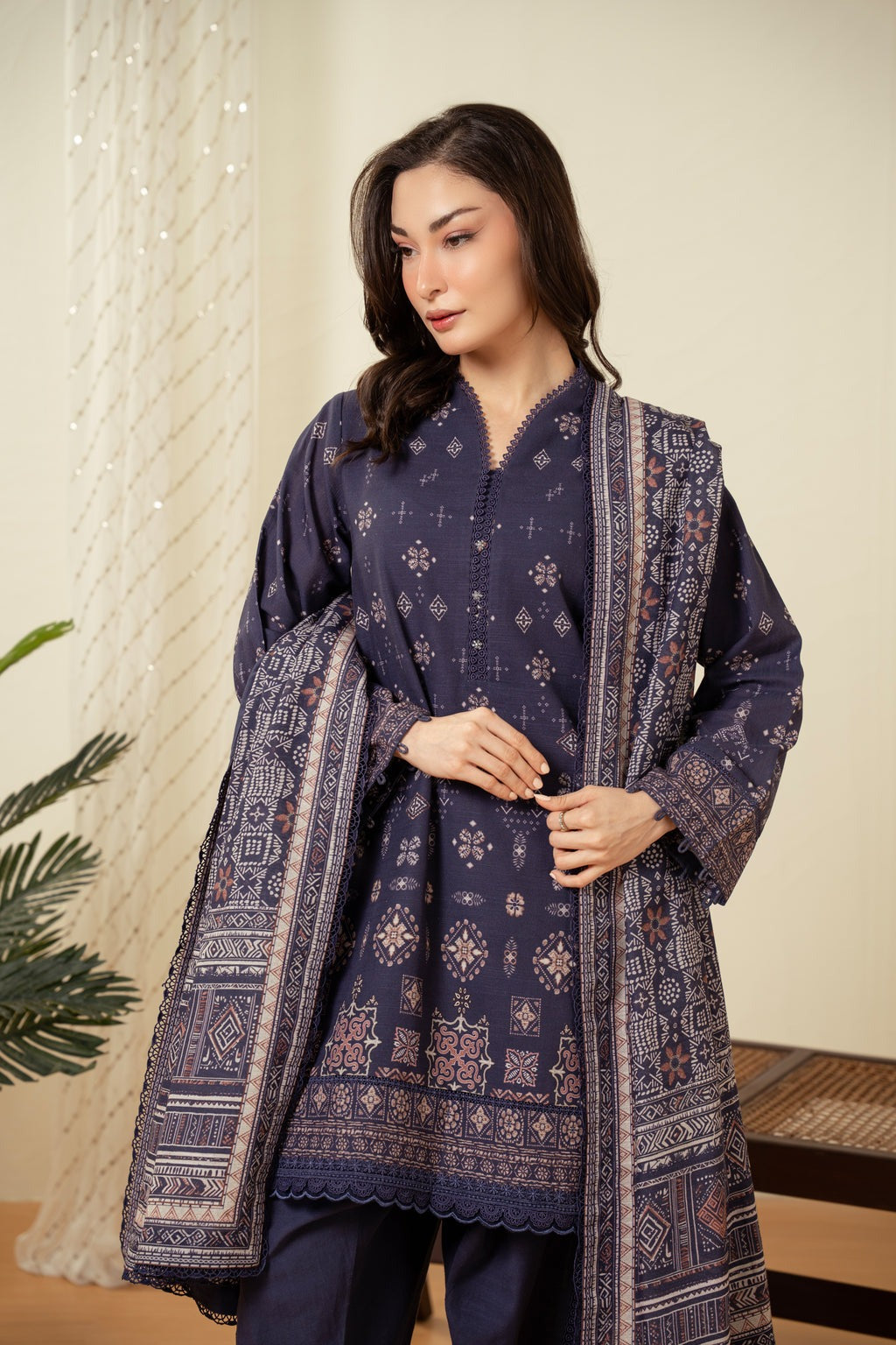 UNSTITCHED PRINTED SUIT