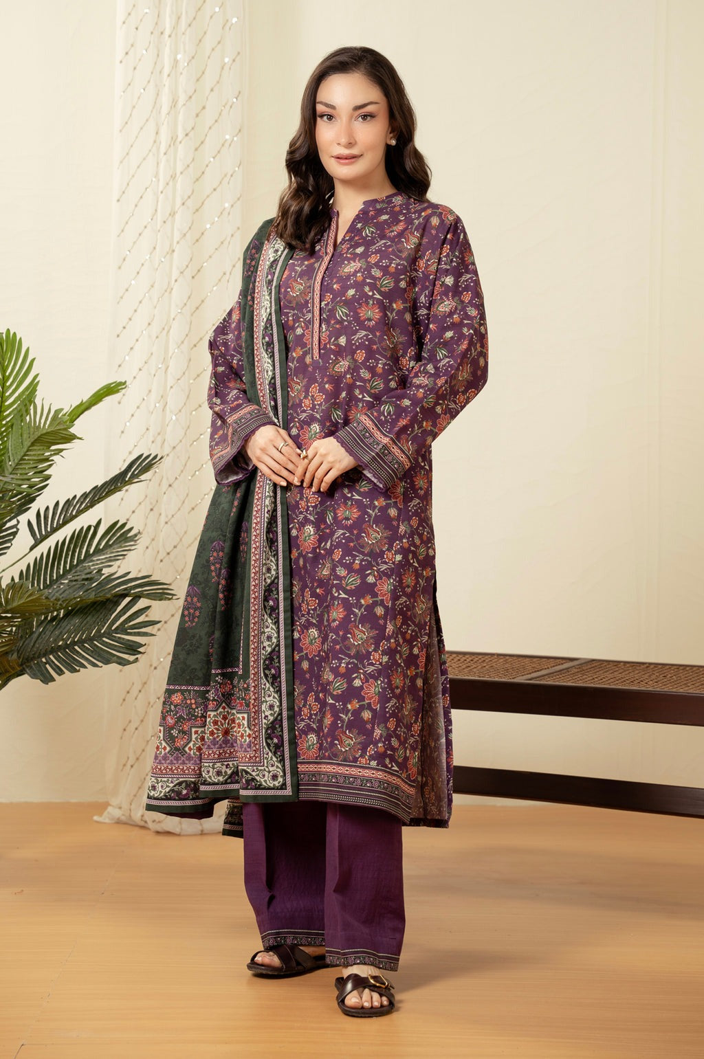 UNSTITCHED PRINTED SUIT