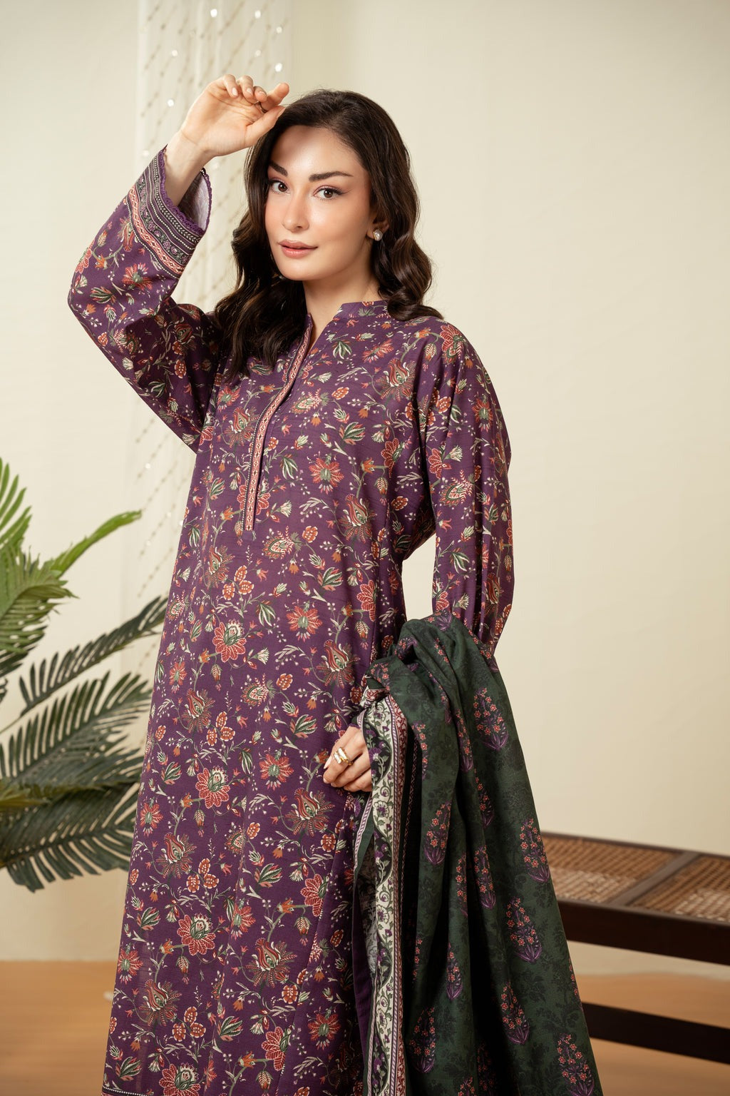 UNSTITCHED PRINTED SUIT