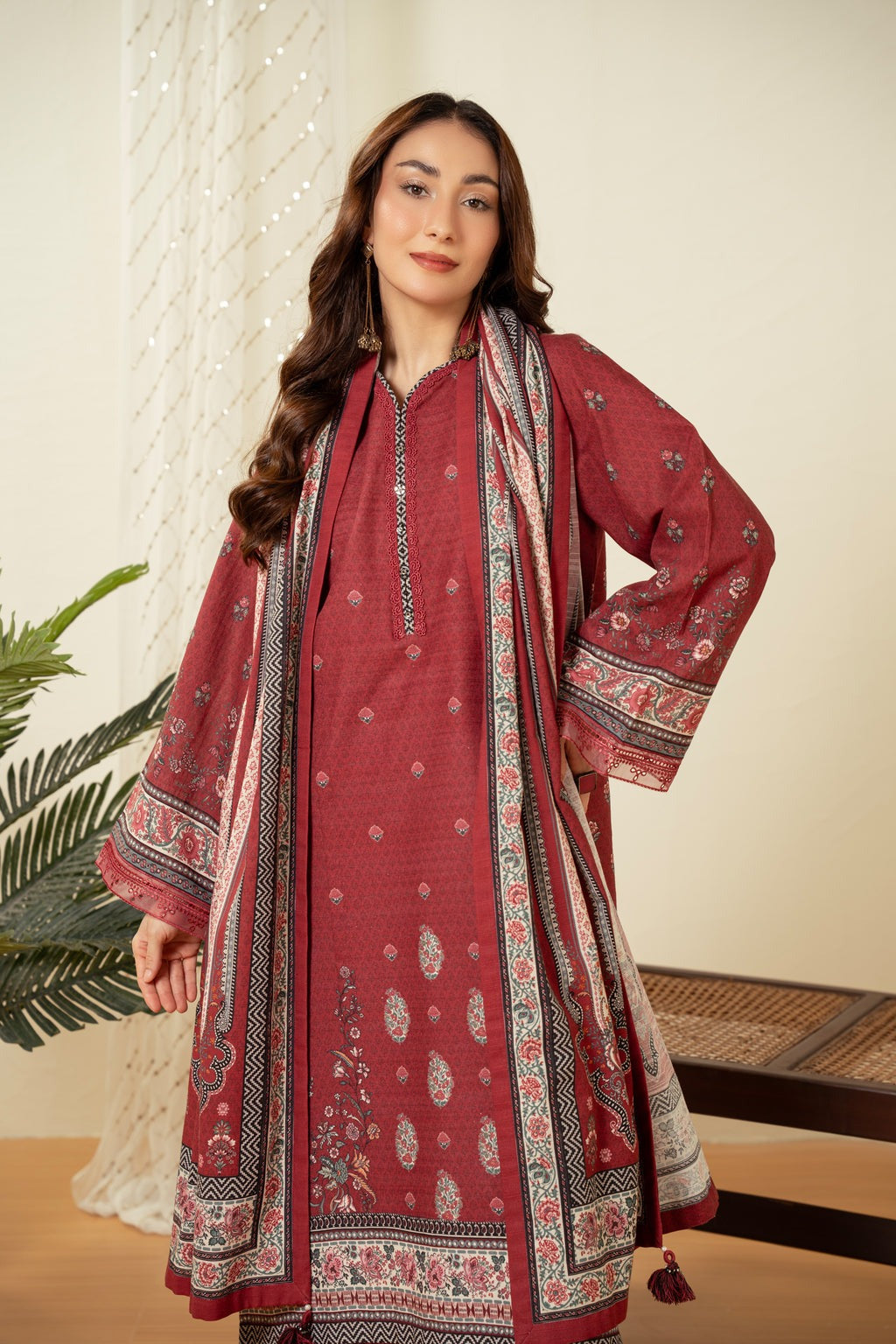 UNSTITCHED PRINTED SUIT