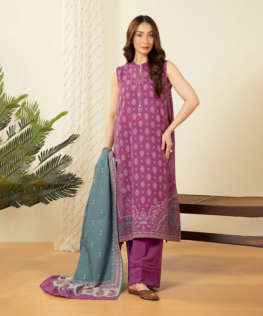 UNSTITCHED PRINTED SUIT