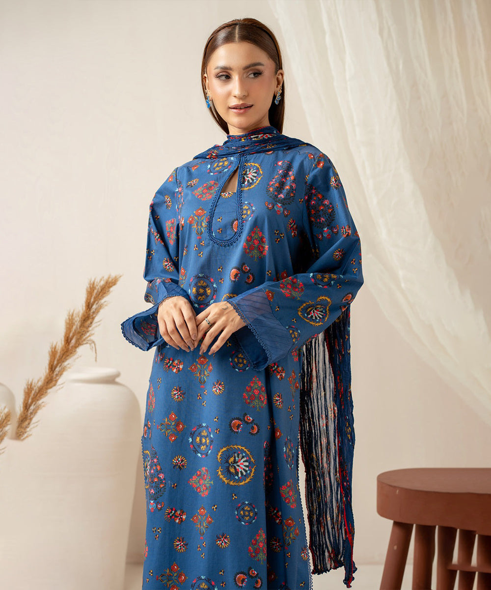 UNSTITCHED PRINTED SUIT