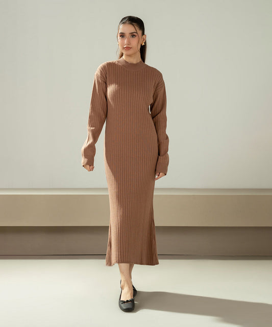 STYLIZED SWEATER DRESS