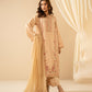 STITCHED EMBROIDERED COTTON NET SUIT
