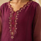 STITCHED EMBROIDERED KHADDI NET SUIT