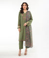 STITCHED EMBROIDERED RAW SILK SUIT