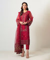 STITCHED EMBROIDERED RAJJO NET SUIT
